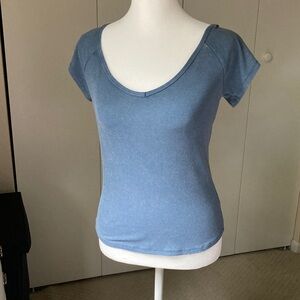 Scooped Neck Jersey by Wild Fable denim blue M BRAND NEW NEVER WORN